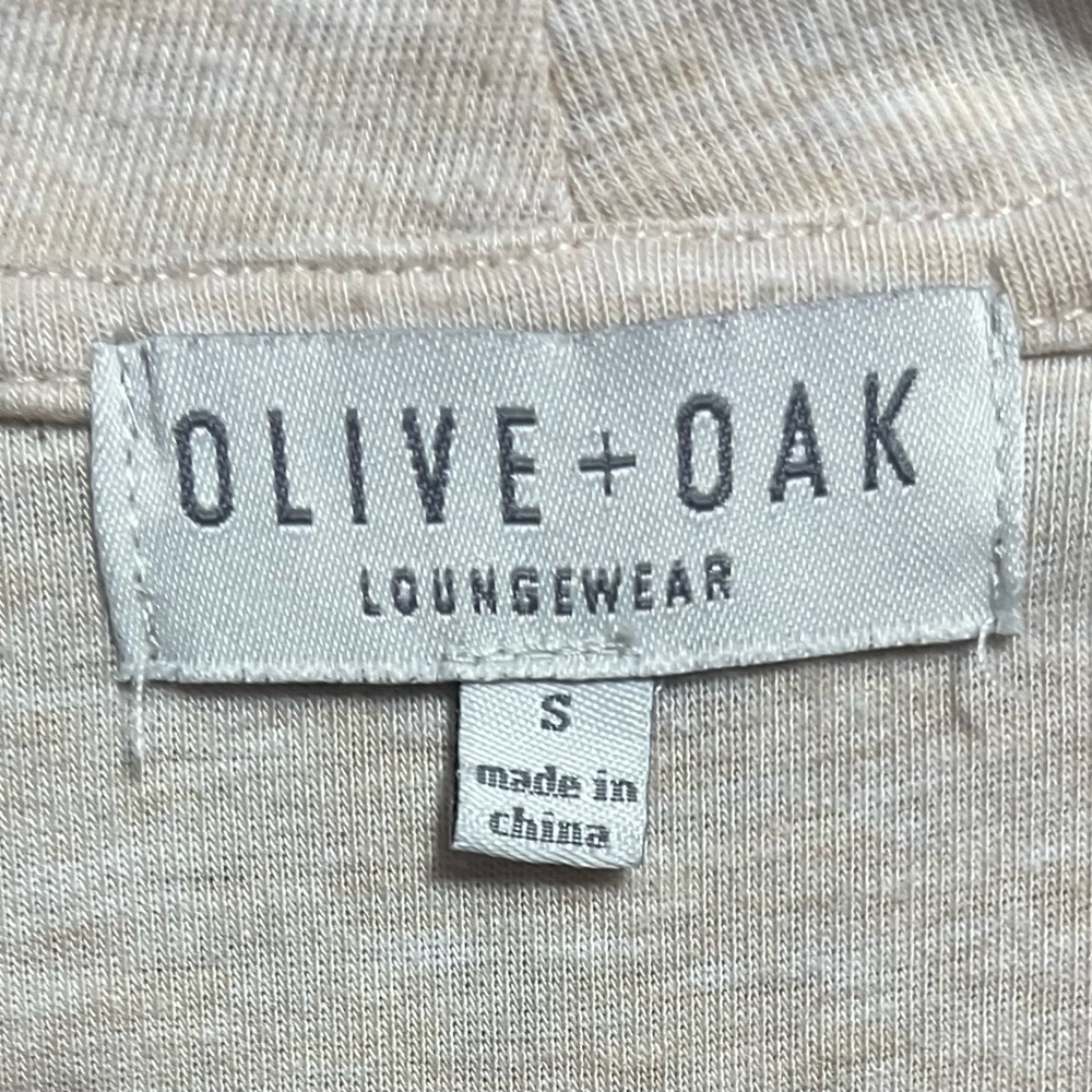 Olive + Oak Women's Sweater Size Small Open Front Cardigan Long Sleeve Cream - Picture 12 of 17